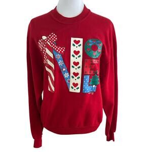 Gopher Sport NOEL Vintage Tacky Christmas Crewneck Sweatshirt I M